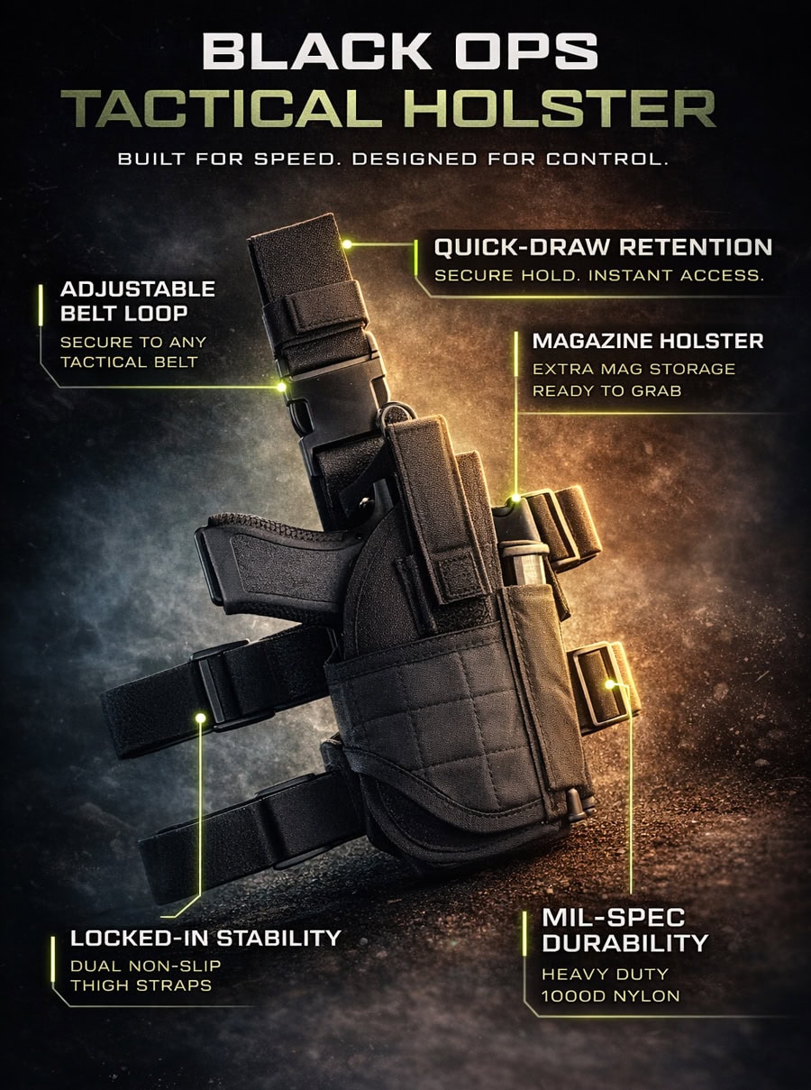 Black Ops Holster specs